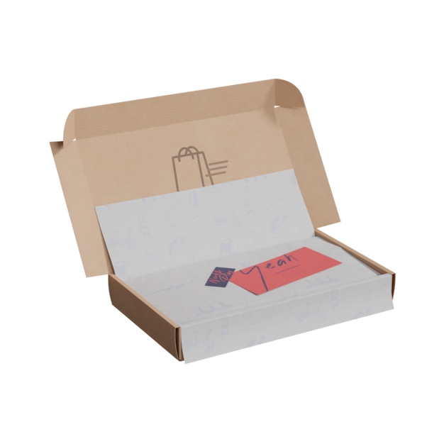 Box With Wrapping Tissue