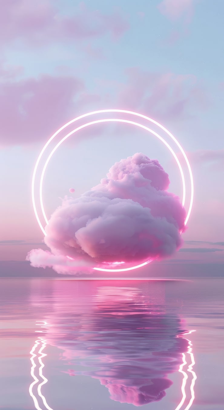 Free Photo abstract fantasy landscape with color of the year purple tones