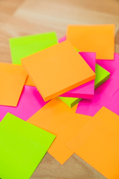 Free Photo adhesive notes on floor