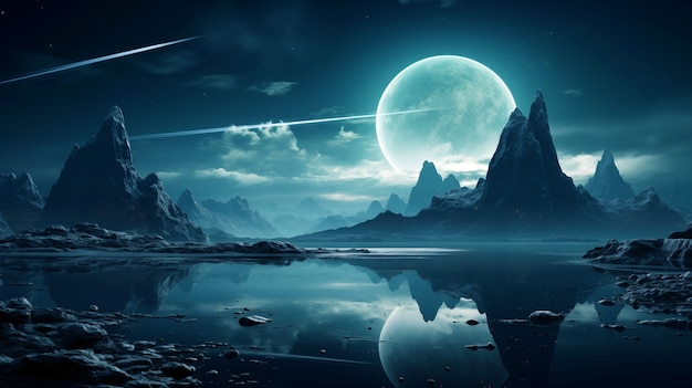 Free Photo beautiful mountains landscape