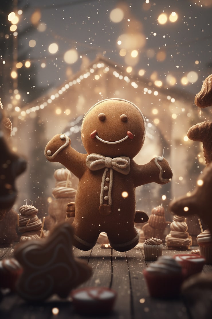 Free Photo christmas celebration with gingerbread