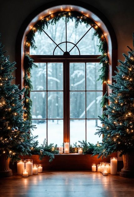 Free Photo christmas celebration with interior ornaments