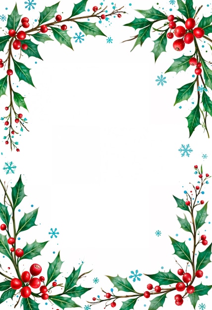 Free Photo christmas frame decoration illustration