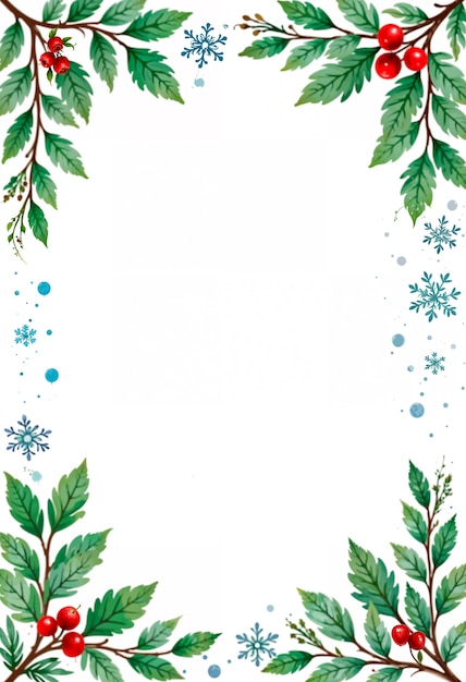 Free Photo christmas frame decoration illustration