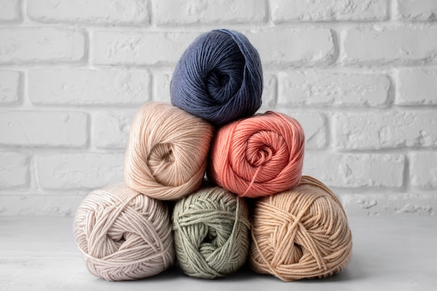 Free Photo close up on wool texture design