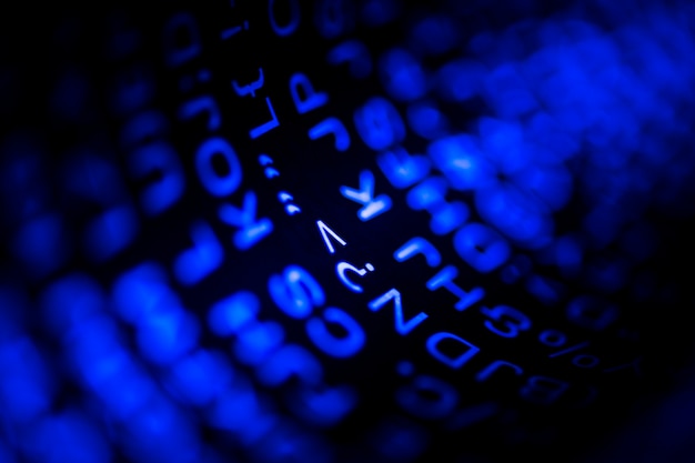 Free Photo closeup of programming code and language