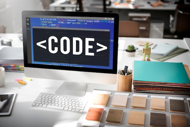 Free Photo code coding programming technology technical concept
