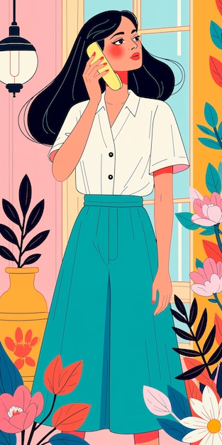 Free Photo colorful woman portrait