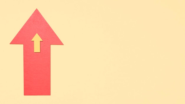 Free Photo copy-space arrow in different sizes