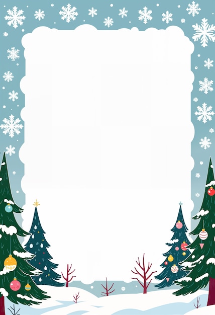 Free Photo cute christmas letter template