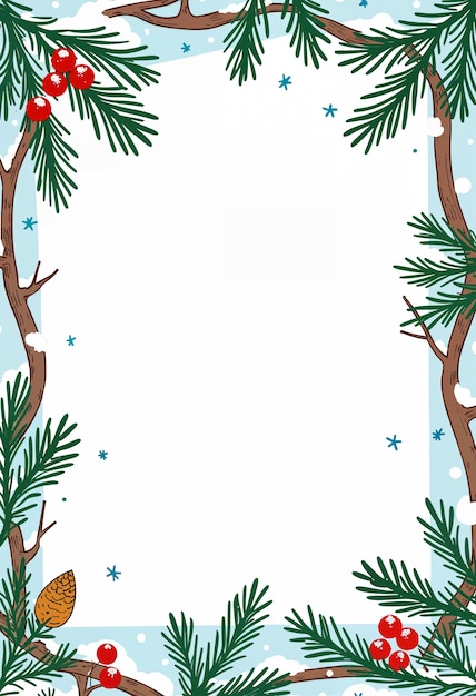 Free Photo cute christmas letter template