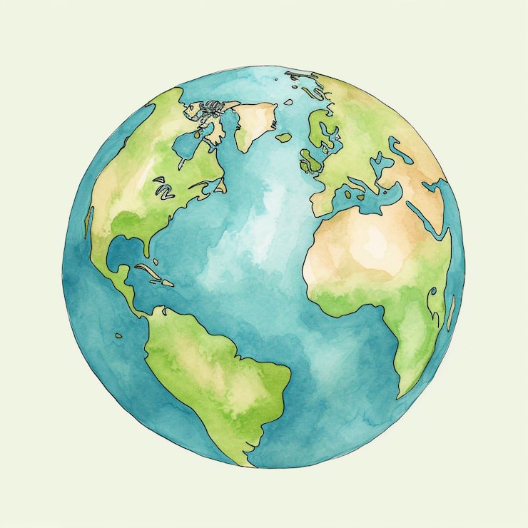 Free Photo digital art with planet earth