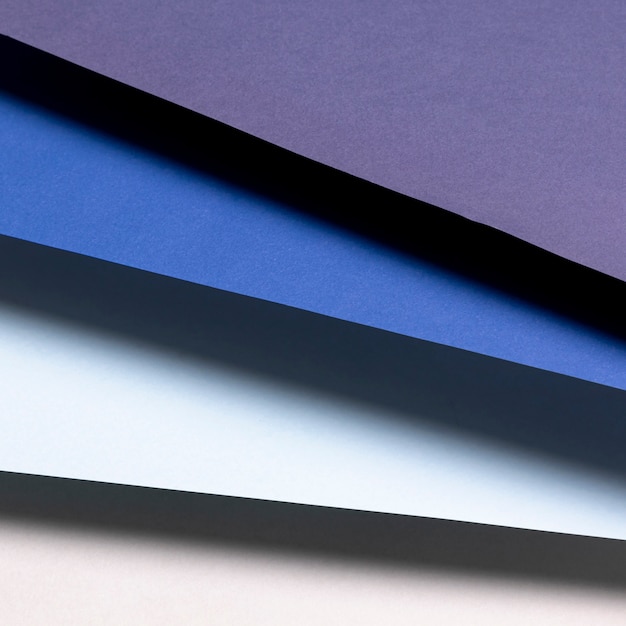 Free Photo flat lay blue shades pattern 