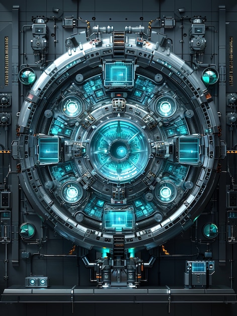 Free Photo futuristic time machine