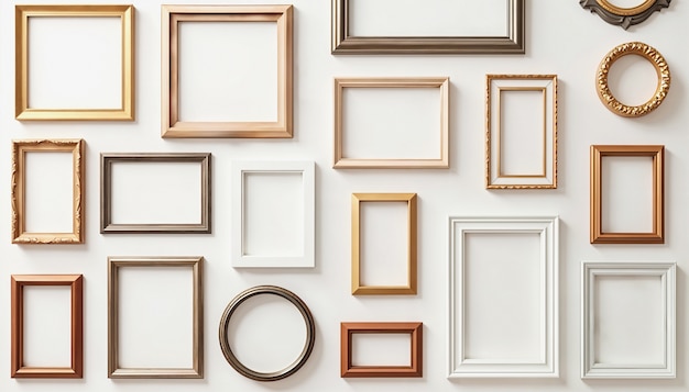 Free Photo gallery wall of frames