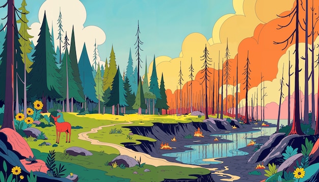 Free Photo global warming illustration