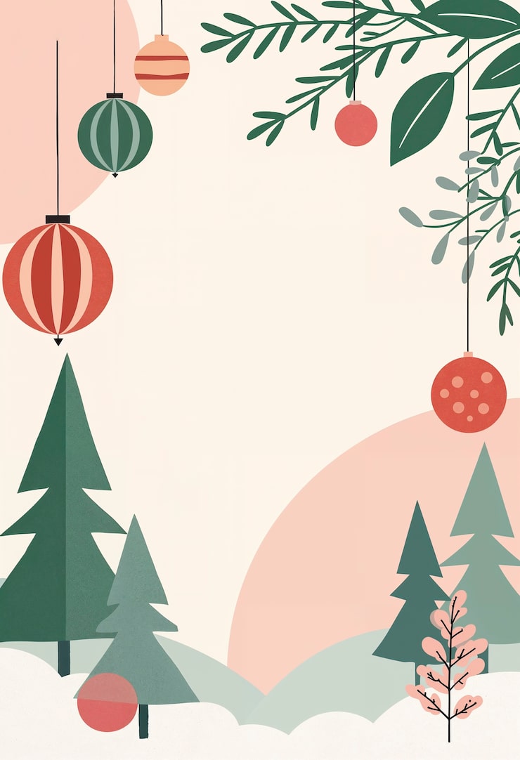 Free Photo minimalist christmas background