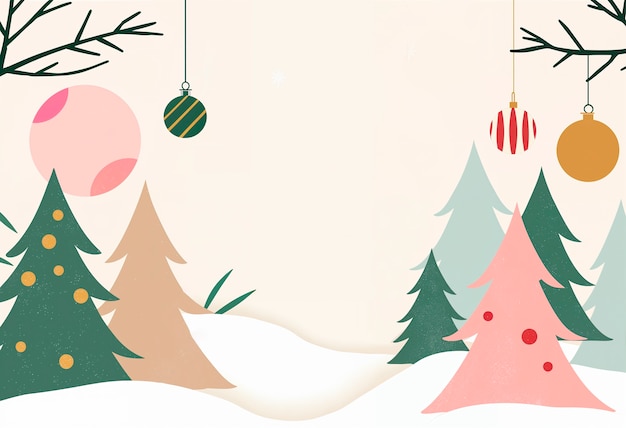 Free Photo minimalist christmas background