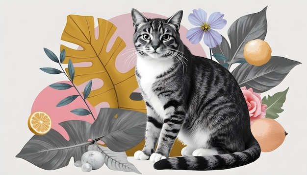 Free Photo natural animal collage