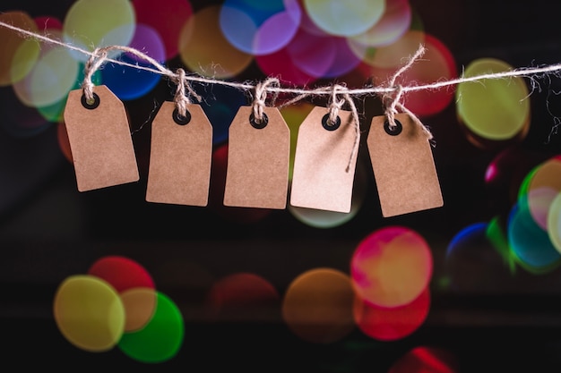 Free Photo pack of labels for party