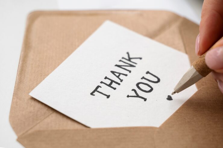 Free Photo paper note with encouragement quote