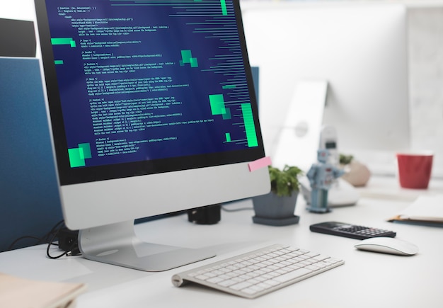 Free Photo php programming html coding cyberspace concept