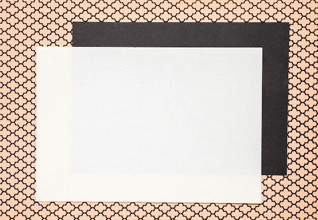 Free Photo simple wedding invitations with pattern background