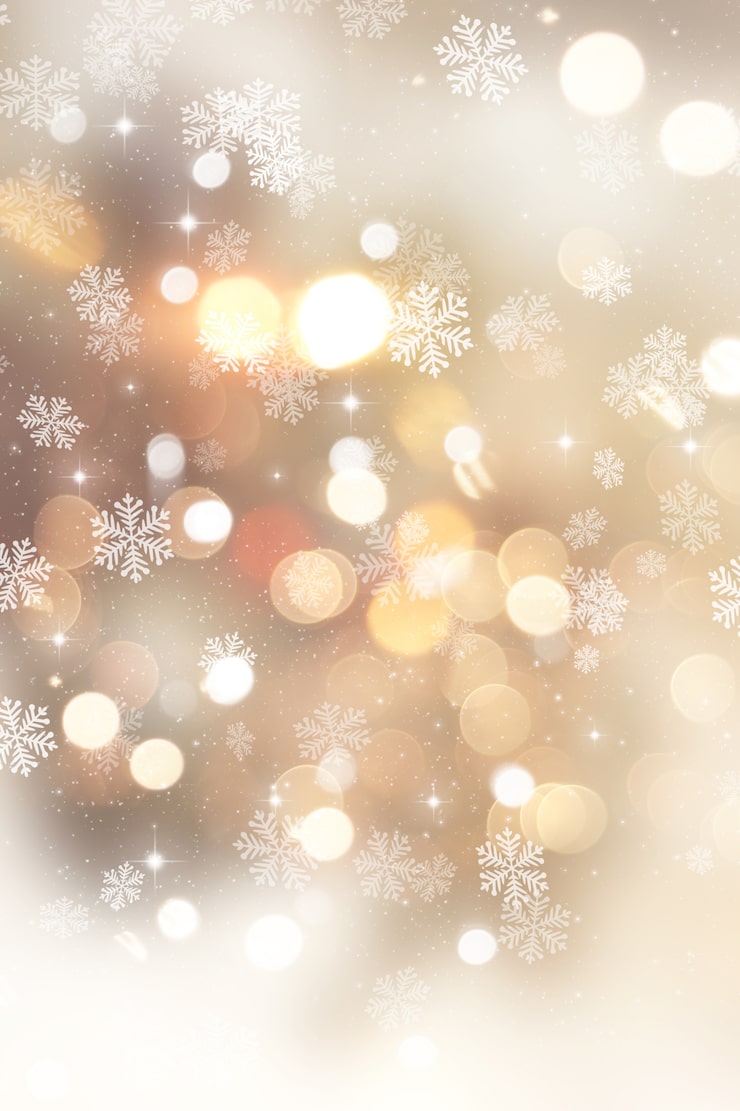 Free Photo snowflakes and bright lights