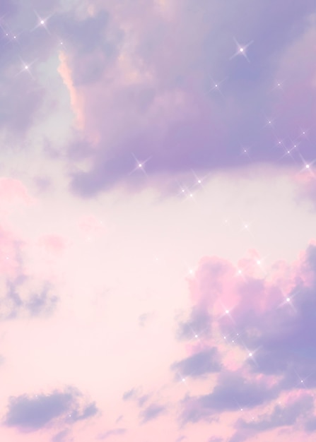 Free Photo sparkle cloud pastel purple image