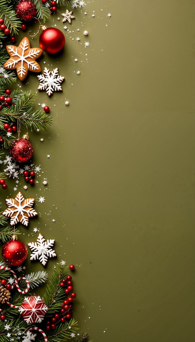 Free Photo still life of christmas decoration with copy space