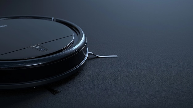 Free Photo view of robotic vacuum cleaner on flat surface