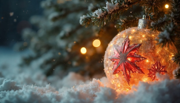 Free Photo vintage style christmas scene celebration