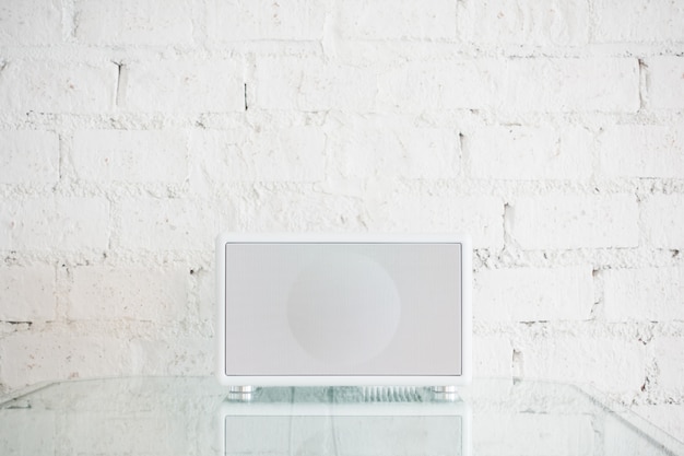 Free Photo white speaker