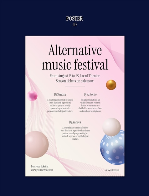 Free PSD 3d design presentation template