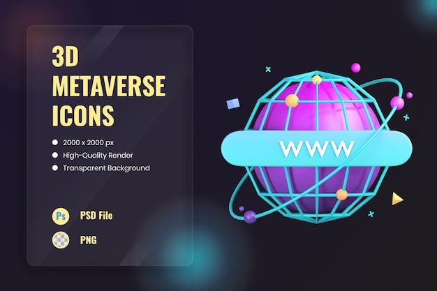 Free PSD 3d icon illustration web user interface wireframe browser