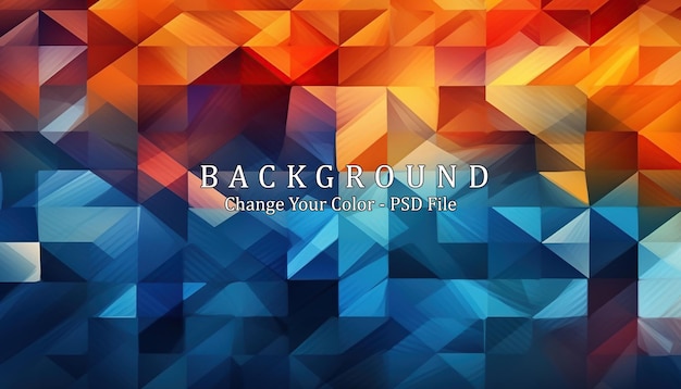 Free PSD abstract geometric colorful background generative ai
