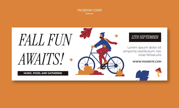 Free PSD autumn template design