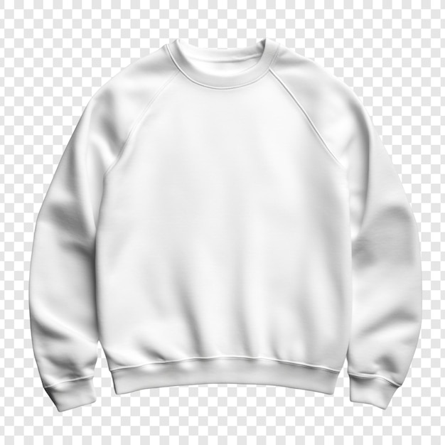 Free PSD blank white crewneck sweatshirt mockup