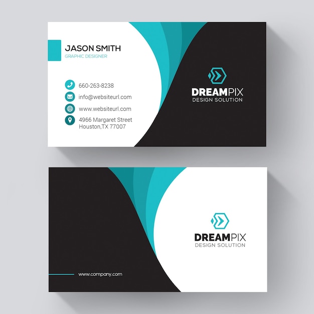 Free PSD blue elegant corporate card