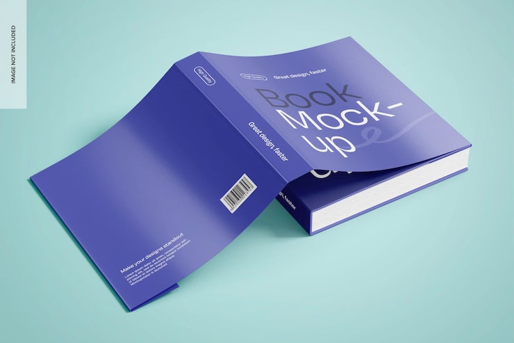 Free PSD book mockup