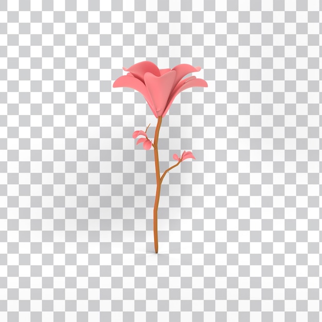 Free PSD cartoon flower