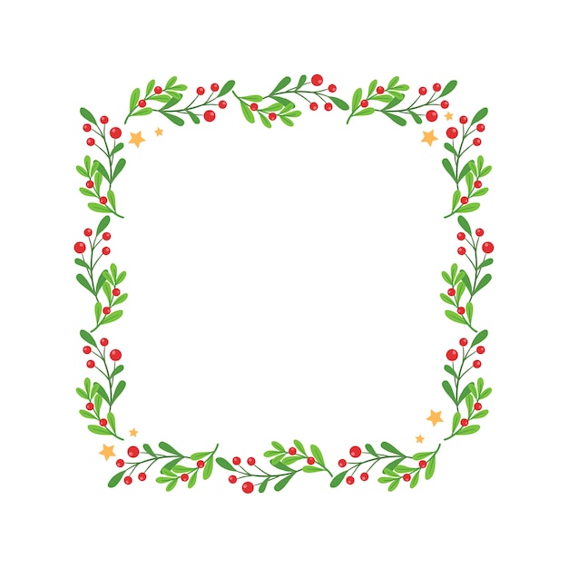 Free PSD christmas border or frame