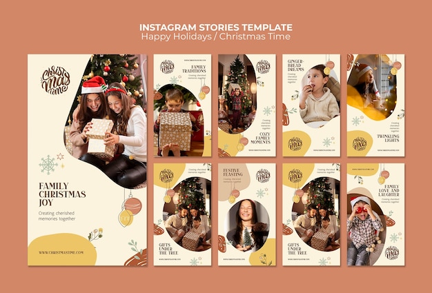 Free PSD christmas template design