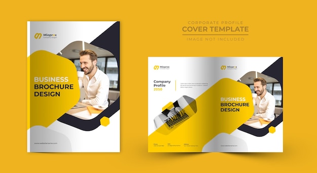 Free PSD company profile cover design template
