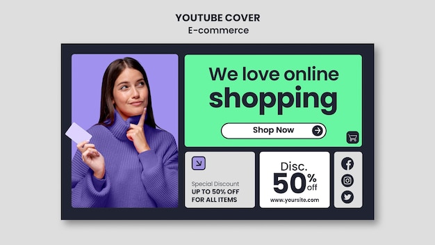 Free PSD e-commerce template design