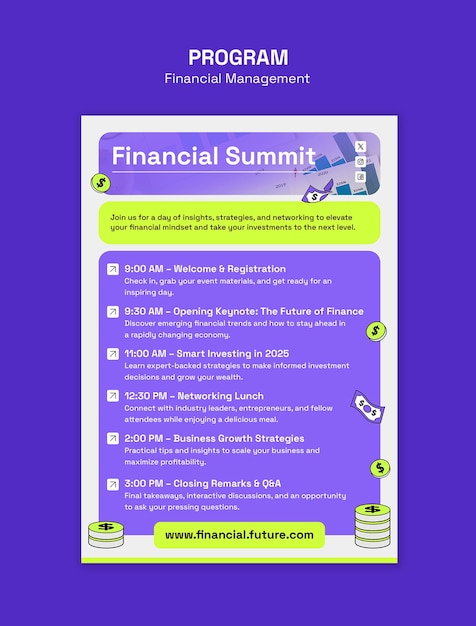 Free PSD financial management concept