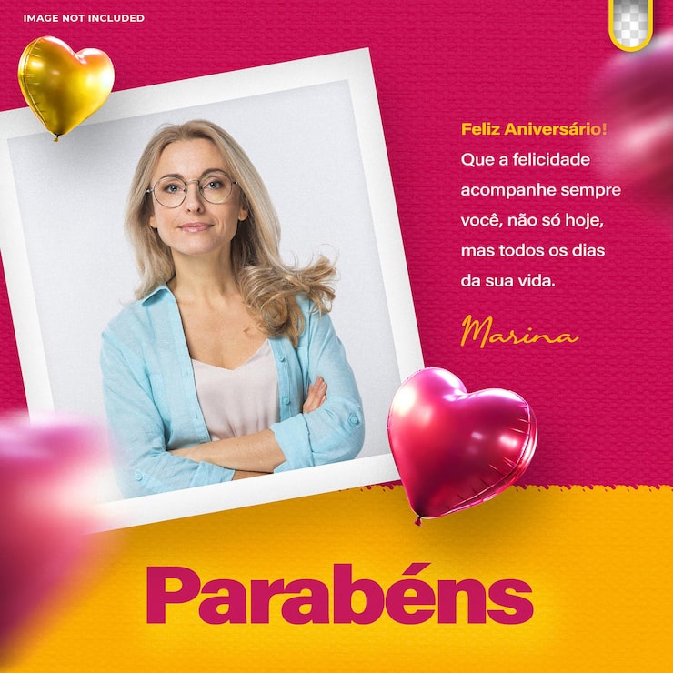 Free PSD free psd template birthday congratulations to employee and friend