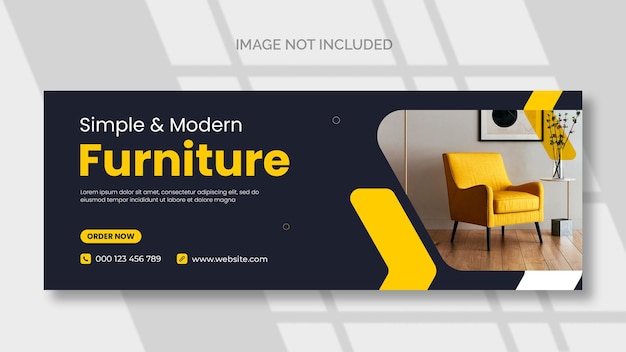 Free PSD furniture facebook cover and web banner template