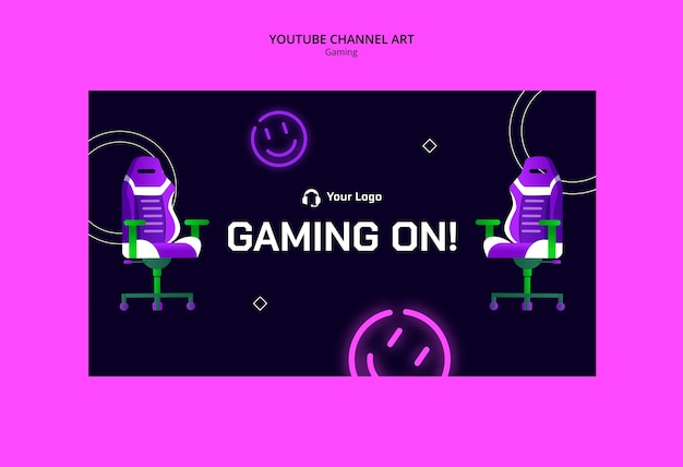 Free PSD gaming template design