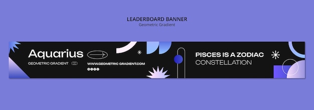 Free PSD geometric gradient template design